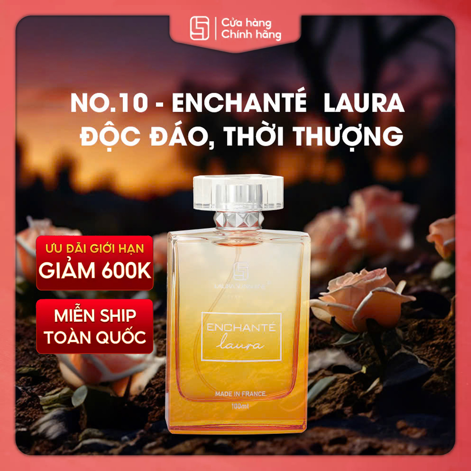 Nước hoa số 10 - Laura Sunshine Enchanté Laura